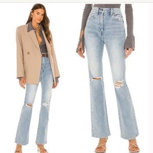 Pistola Dana High Rise Classic Flare Jeans in Nelson